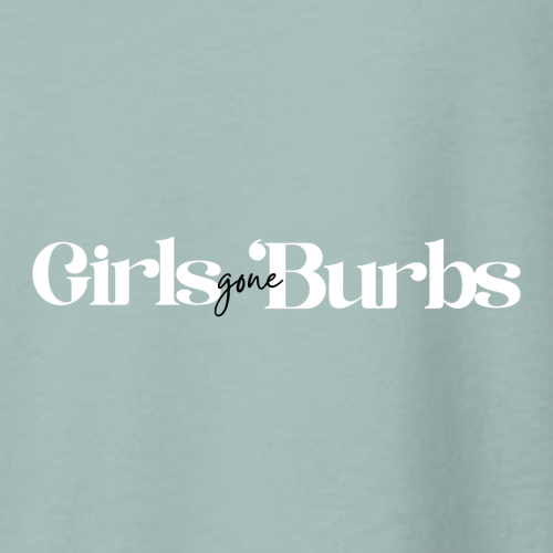 Girls Gone 'Burbs Crop Top- Dusty Blue