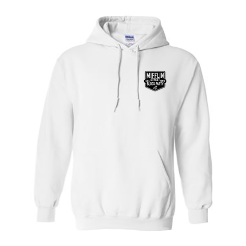 Gildan Heavy Blend Hooded Sweatshirt -- White