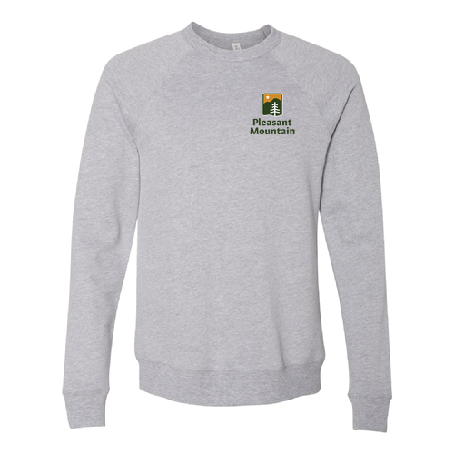 Pleasant Mountain Logo 2 Full color -- Crewneck Sweatshirt Athletic Heather