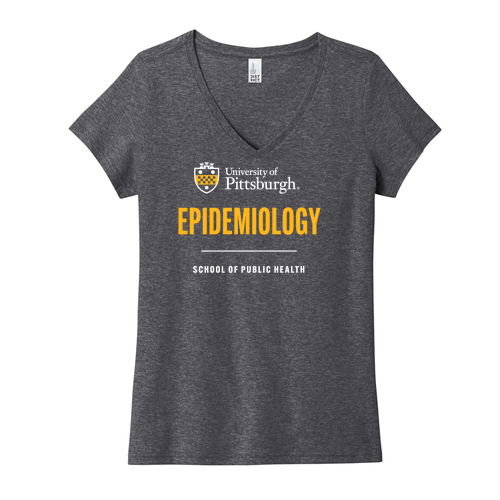 Epidemiology Women's V-Neck Tee -- Heathered Charcoal