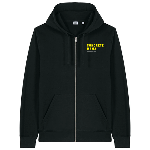 Stanley/Stella Unisex Mixer Full-Zip Hooded Sweatshirt (Track List) -- Black