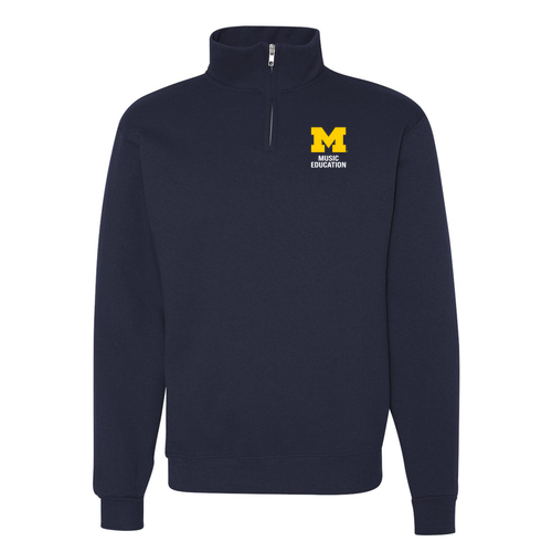 Quarter Zip Sweatshirt Adult -- J Navy