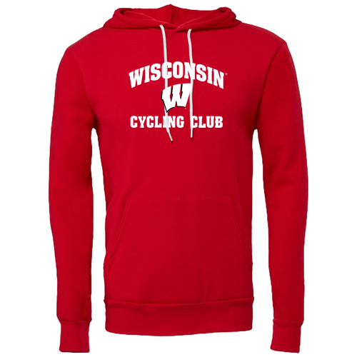 BELLA + CANVAS Sponge Fleece Hoodie -- Red