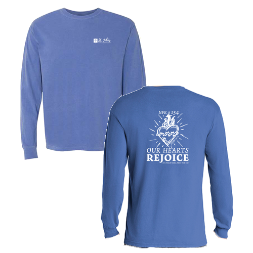 Comfort Colors Ringspun Long Sleeve Tee -- Flo Blue