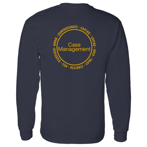 Gildan Heavy Cotton Longsleeve Basic T-Shirt -- Navy