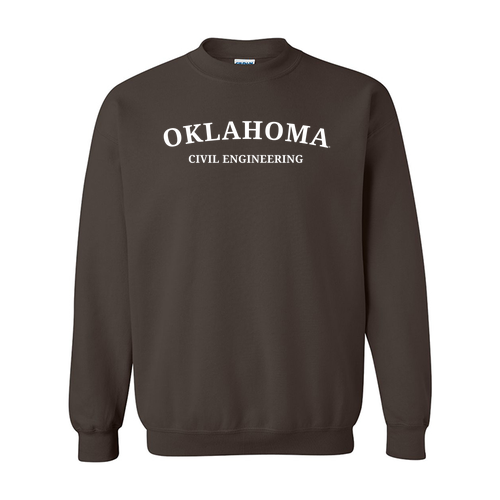 Civil Gildan Heavy Blend Crew Neck Sweatshirt -- Dark Chocolate