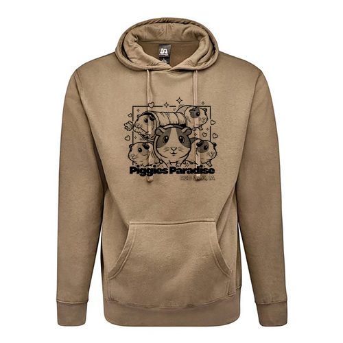 J America Unisex BTB Fleece Hooded Sweatshirt -- Desert