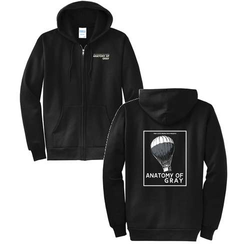 Port and Company Classic Full Zip Hooded Sweatshirt -- Jet Black