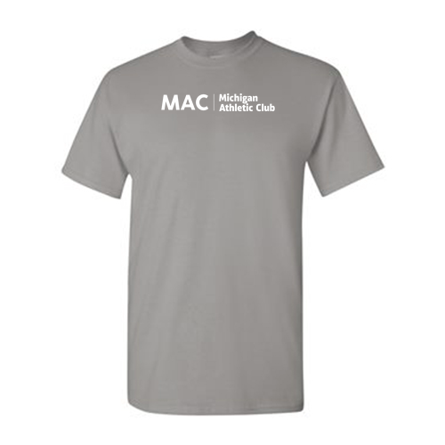 Gildan Heavy Cotton Basic T-Shirt -- Gravel MAC logo
