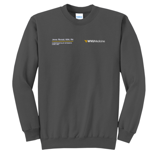 Port and Company Classic Crewneck Sweatshirt -- Charcoal