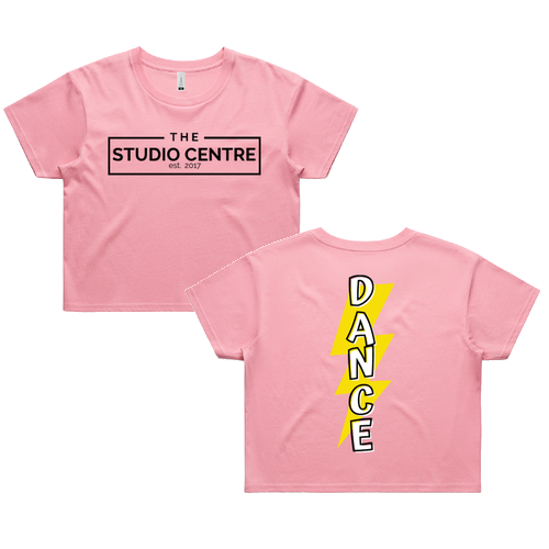 Dance Ladies AS Colour Crop Tee -- Bubblegum