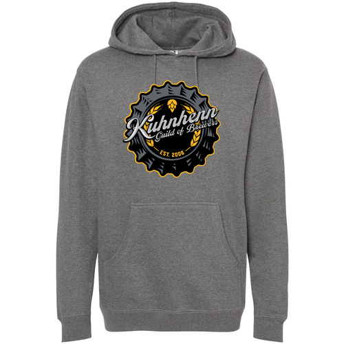 Independent Trading Co. Unisex Heavyweight Hooded Sweatshirt -- Gunmetal Heather
