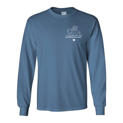 Gildan Heavy Cotton Longsleeve Basic T-Shirt -- Indigo Blue