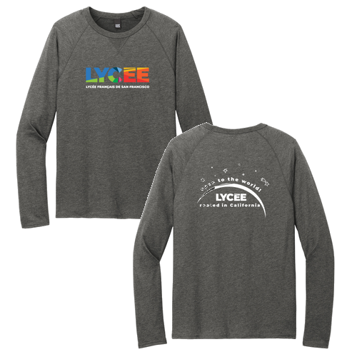 District Featherweight French Terry Long Sleeve Crewneck -- Washed Coal