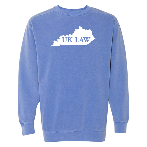 Comfort Colors Crewneck Sweatshirt -- Flo Blue UK LAW