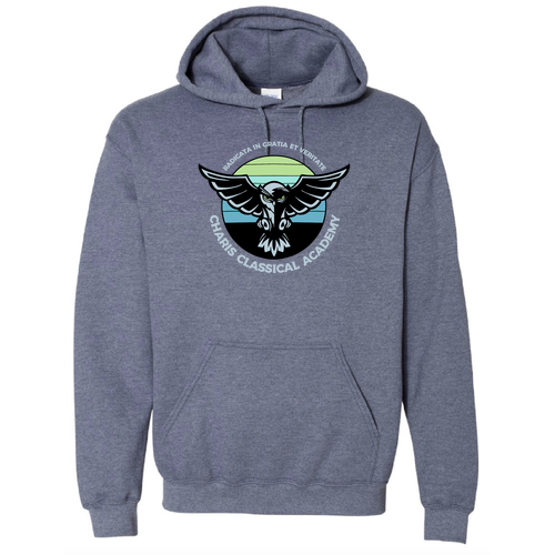 Gildan Heavy Blend Hooded Sweatshirt -- Heather Sport Dark Navy