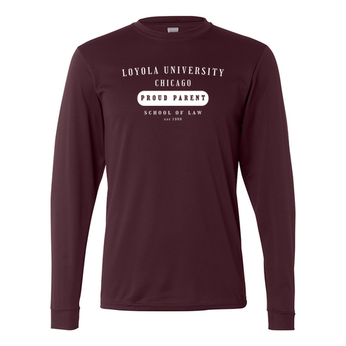Class of '26 Proud Parents Performance Long sleeve -- Maroon