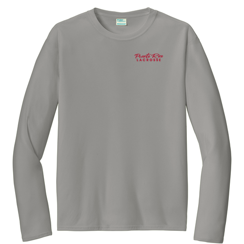 [HIDE] HERITAGE CUP Long Sleeve Performance Tee -- Grey Concrete