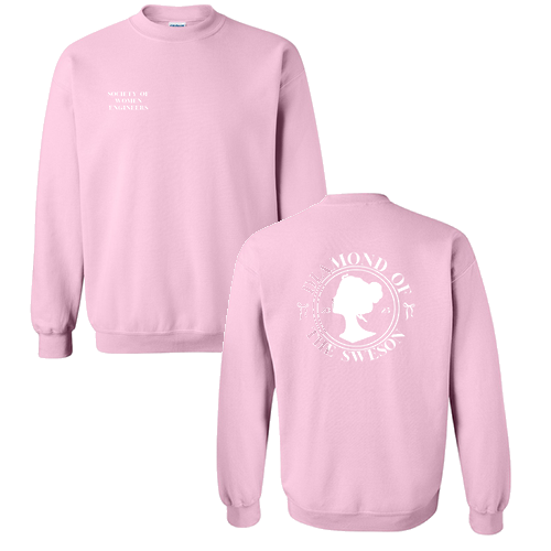 Gildan Heavy Blend Crew Neck Sweatshirt -- Light Pink