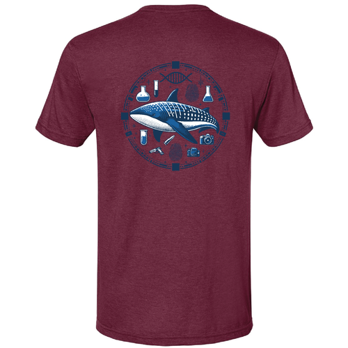 Gildan Softstyle CVC T-Shirt -- Maroon Mist -- Whale