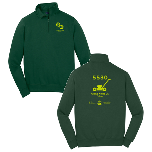 Sport Tek Soft Quarter Zip Sweatshirt -- Forest Green