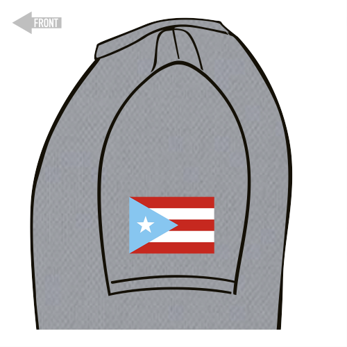 PUERTO RICO Performance Tee -- YOUTH Silver