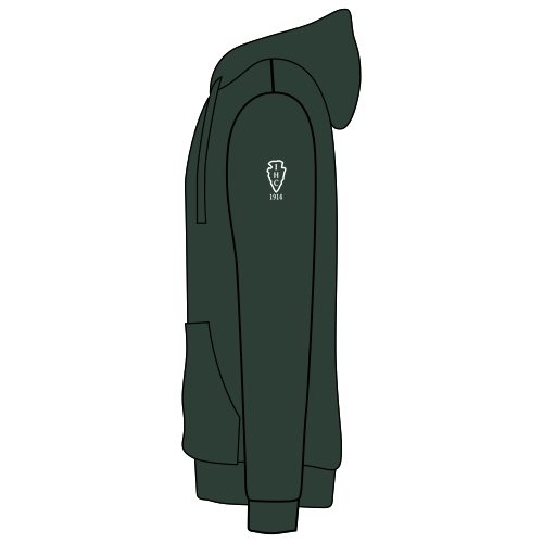 Gildan Heavy Blend Hooded Sweatshirt -- Forest Green
