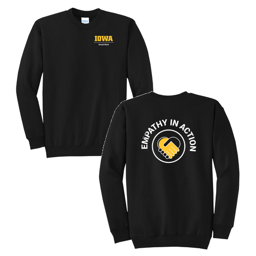 Port and Company Classic Crewneck Sweatshirt -- Jet Black
