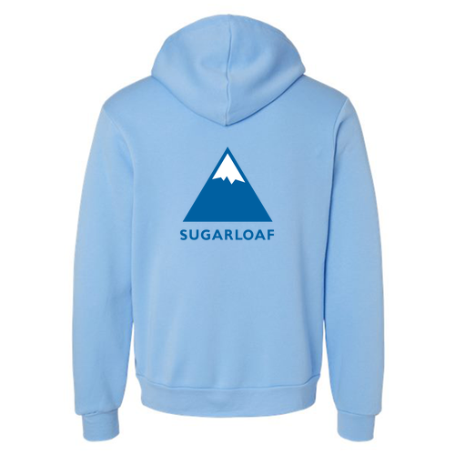 Sugarloaf Logo 2 Blue Ink -- Pullover Hooded Sweatshirt Carolina Blue