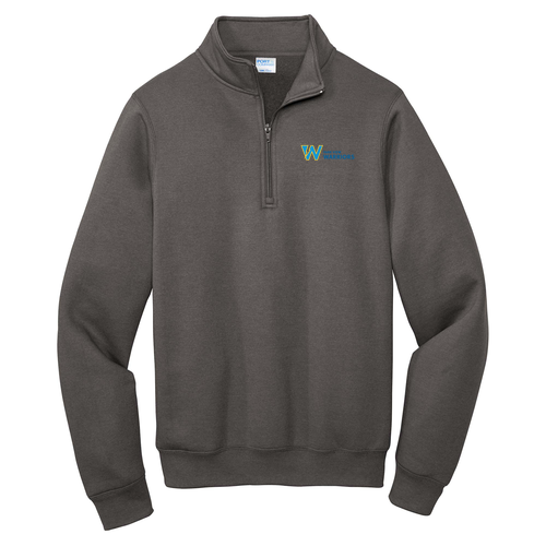 Port and Company Core Fleece Quarter-Zip Pullover Sweatshirt -- Charcoal