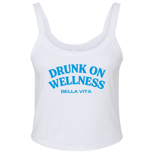 Bella+Canvas Women's Spaghetti Strap Tank -- Solid White Blend