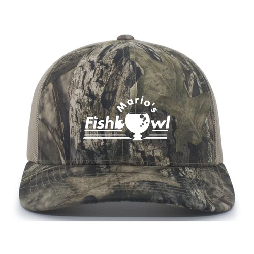 Pacific Headwear Mesh Trucker Hat- Camouflage -- BU Country / Khaki / BU Country