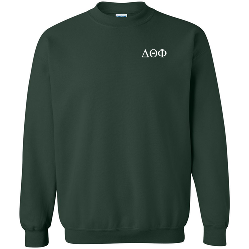 Delta Theta Phi Heavy Blend Crew Neck Sweatshirt -- Front & Back Print