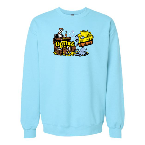 Gildan Adult Softstyle Fleece Crew Sweatshirt -- Sky
