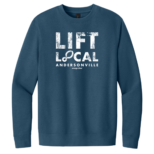 Lift Local Crewneck Sweatshirt -- Neptune Blue