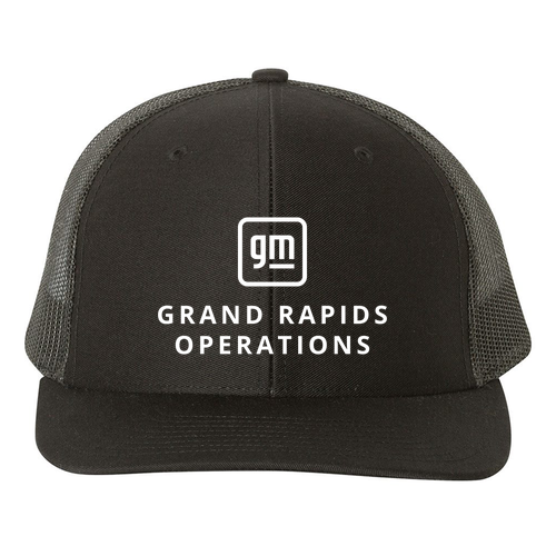 Richardson Snapback Trucker Cap -- Black