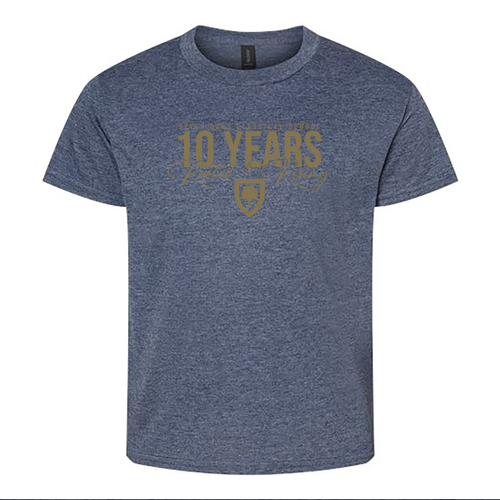 Gildan Youth Softstyle T-Shirt -- Heather Navy