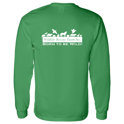 Gildan Heavy Cotton Longsleeve Basic T-Shirt -- Irish Green