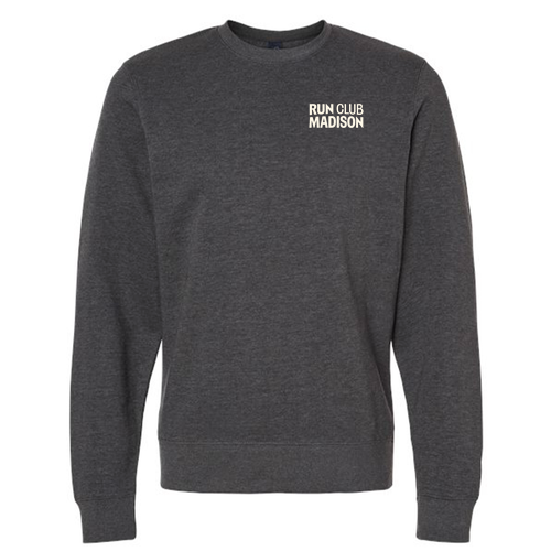 J. America BTB Fleece Crew -- Charcoal Heather