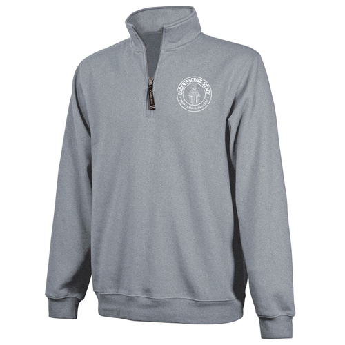 Charles River Crosswind Quarter Zip Sweatshirt -- Oxford Heather