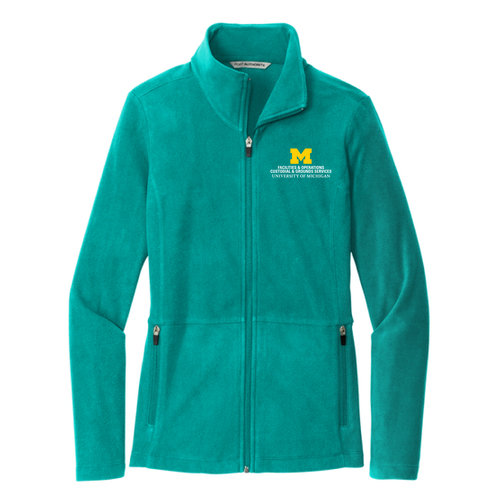 Ladies Port Authority Accord Microfleece Jacket -- Teal Blue, $40