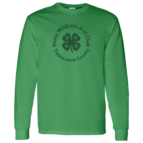 Gildan Heavy Cotton Longsleeve Adult T-Shirt -- Irish Green