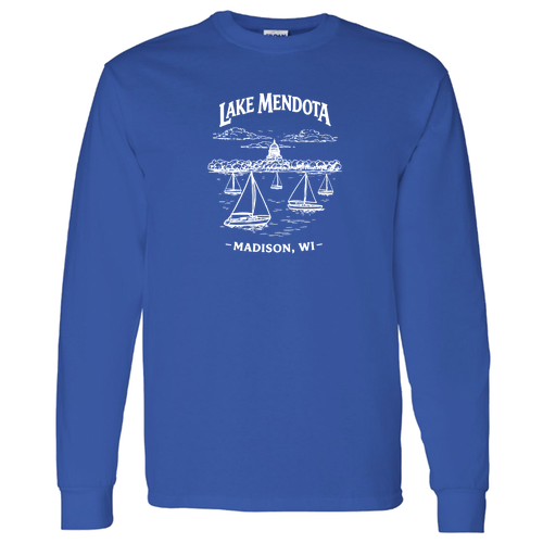 Gildan Heavy Cotton Longsleeve Basic T-Shirt -- Royal