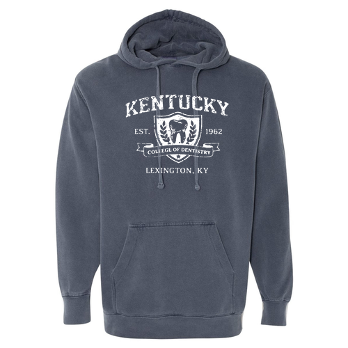 Comfort Colors Unisex Garment-Dyed Hooded Sweatshirt -- Denim