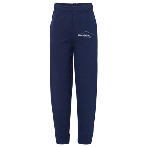JERZEES Youth NuBlend Jogger Fleece Pant -- J Navy