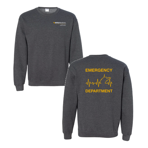 Gildan Heavy Blend Crew Neck Sweatshirt -- Dark Heather