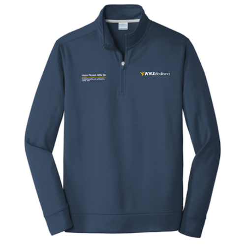 Port & Company Performance Fleece 1/4-Zip Pullover Sweatshirt -- Deep Navy