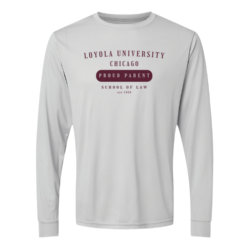 Class of '26 Proud Parents Performance Long sleeve -- Silver