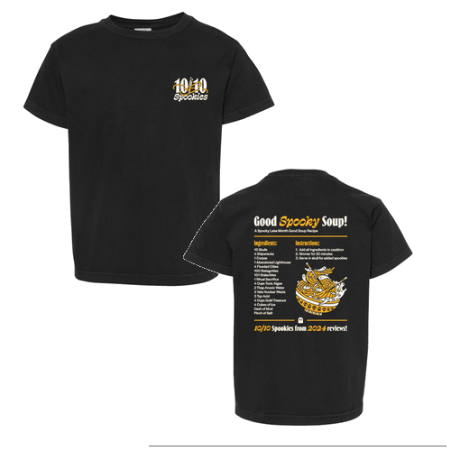 YOUTH Comfort Colors Ring Spun Cotton Tee -Good Spooky Soup- Black