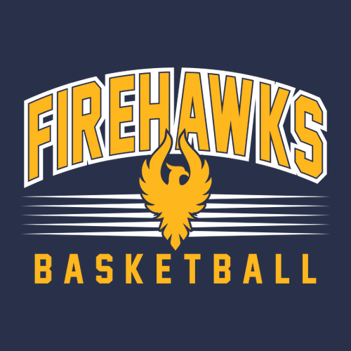 Fire Hawks Basketball (LS Shirt) -- True Navy